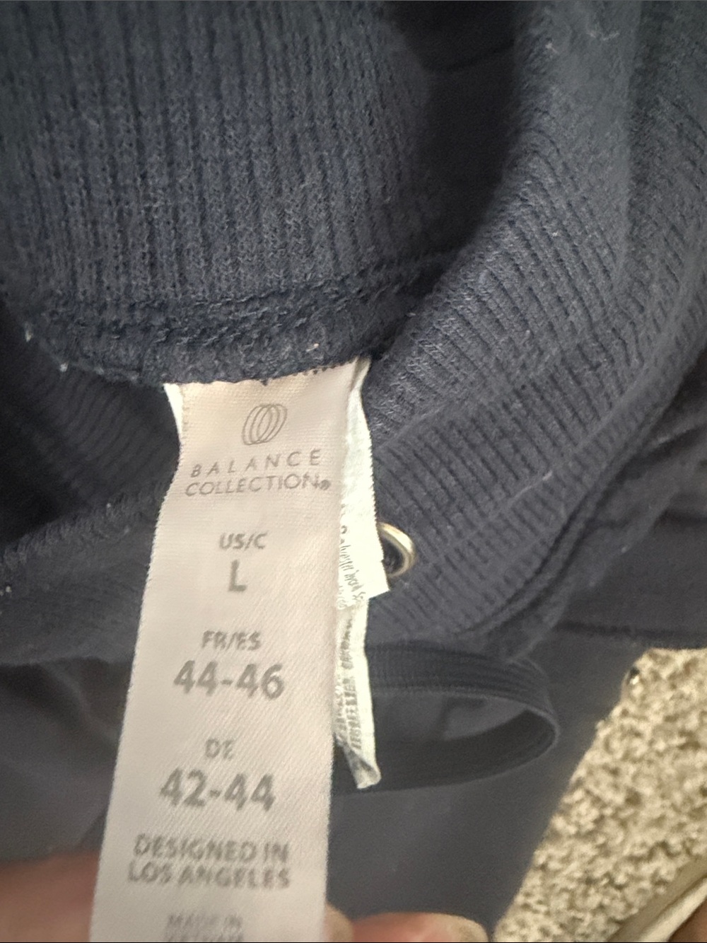 Balance Collection women’s Blue Cargo Drawstring Joggers - Picture 5 of 5